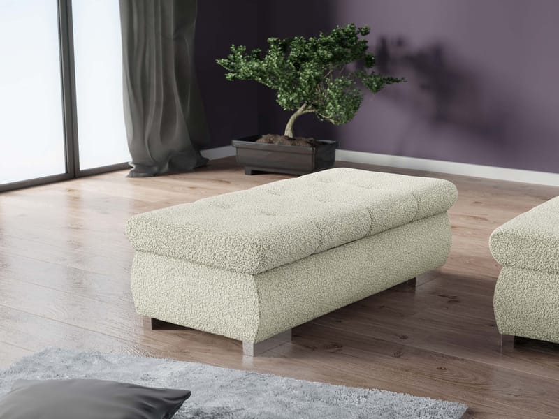 Cerys Fotpall 120 cm - Beige - Möbler - Vardagsrum - Stolar & sittmöbler - Pallar - Fotpall