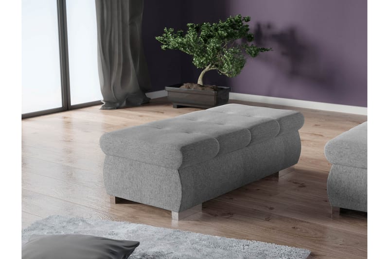 Cerys Fotpall 120 cm - Grå - Möbler - Vardagsrum - Stolar & sittmöbler - Pallar - Fotpall