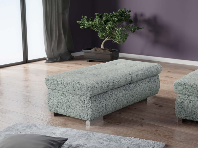 Cerys Fotpall 120 cm - Grå - Möbler - Vardagsrum - Stolar & sittmöbler - Pallar - Fotpall