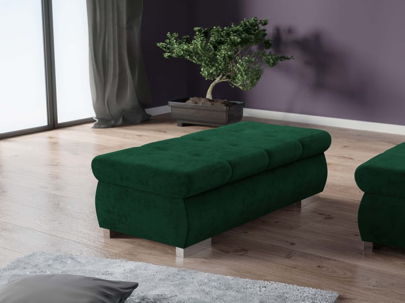 Cerys Fotpall 120 cm - Grön - Möbler - Vardagsrum - Stolar & sittmöbler - Pallar - Fotpall
