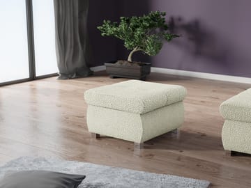 Cerys Fotpall 60 cm - Beige - Möbler - Vardagsrum - Stolar & sittmöbler - Pallar - Fotpall
