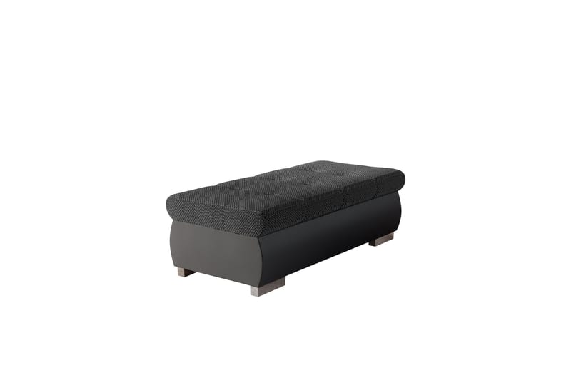 Cerys Fotpall 60 cm, Ljusgrå/Mörkgrå