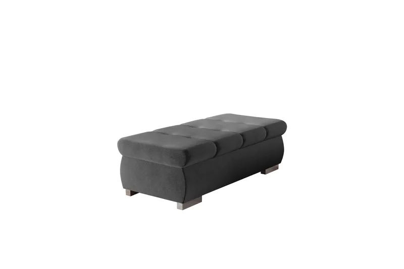 Cerys Fotpall 60 cm, Mörkgrå