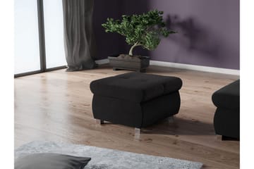 Cerys Fotpall 60 cm - Svart - Möbler - Vardagsrum - Stolar & sittmöbler - Pallar - Fotpall