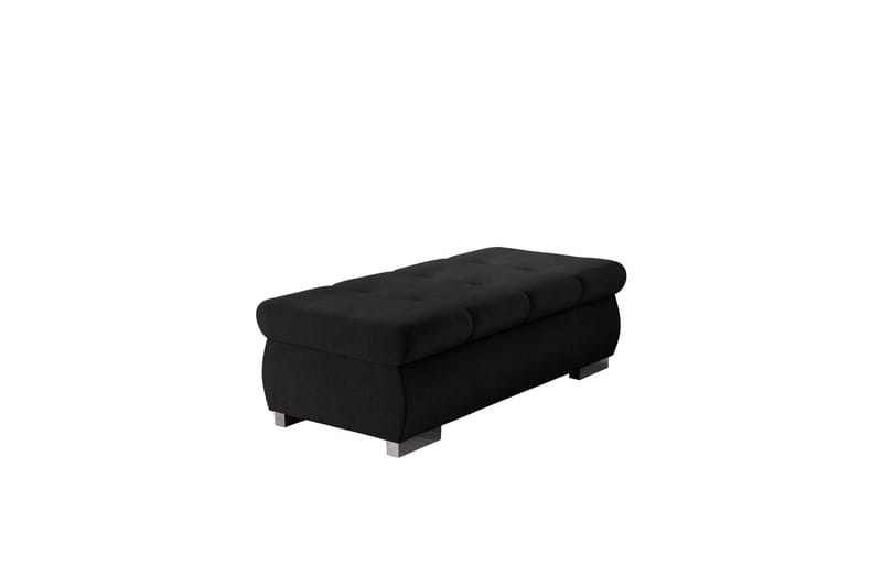 Cerys Fotpall 60 cm, Svart