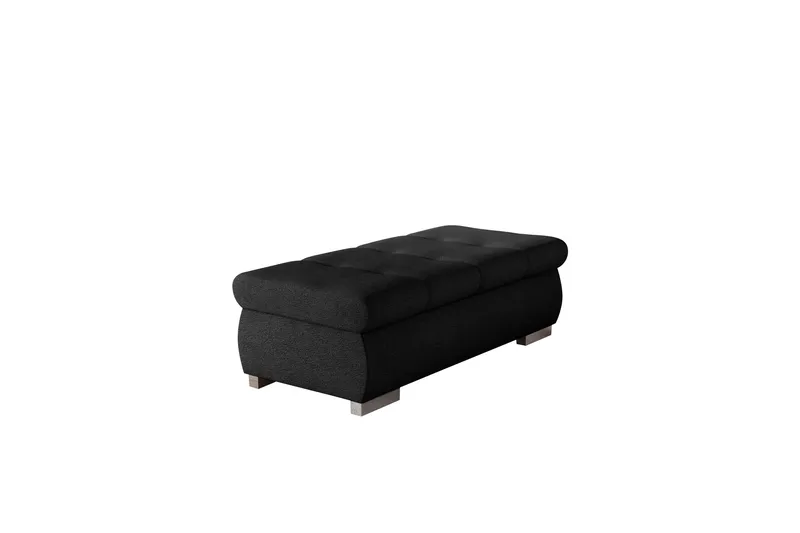 Cerys Fotpall 60 cm, Svart