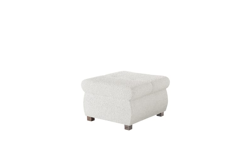 Cerys Fotpall 60 cm, Vit