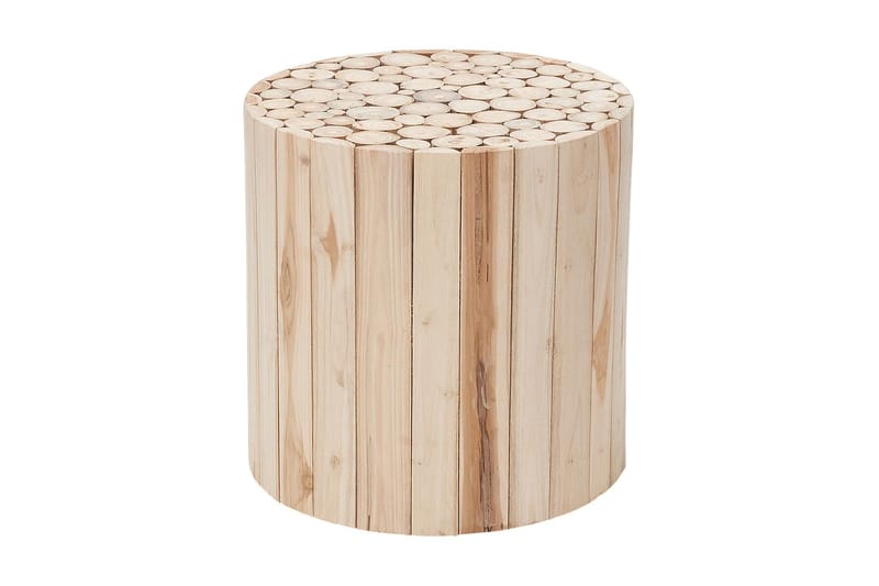 CERYS Pall Rund Natur/Teak - Pallar