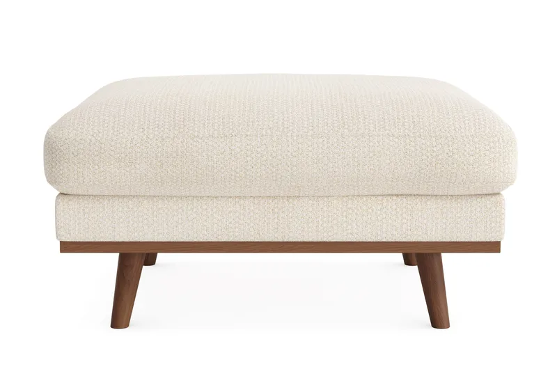 Copenhagen Premium Fotpall i Chenille - Ljusbeige - Möbler - Vardagsrum - Stolar & sittmöbler - Pallar - Fotpall