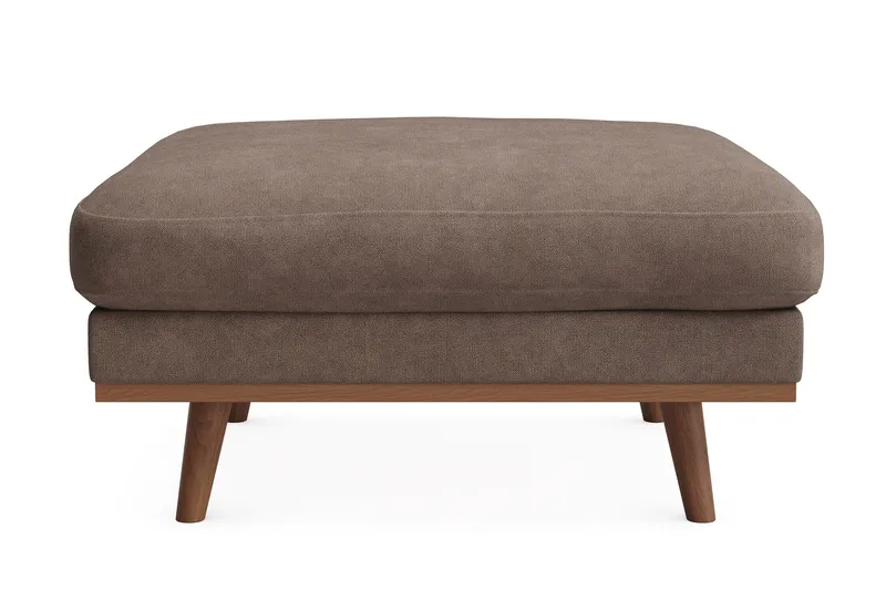 Copenhagen Premium Fotpall i Chenille - Mörkbrun - Möbler - Vardagsrum - Stolar & sittmöbler - Pallar - Fotpall