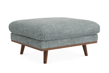 Copenhagen Premium Fotpall i Chenille - Grå/Blå - Möbler - Vardagsrum - Stolar & sittmöbler - Pallar - Fotpall