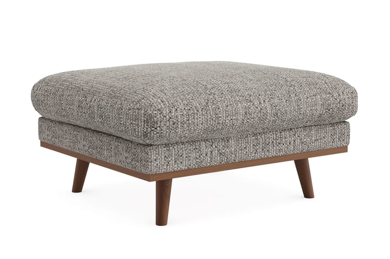 Copenhagen Premium Fotpall i Chenille - Grey - Möbler - Vardagsrum - Stolar & sittmöbler - Pallar - Fotpall