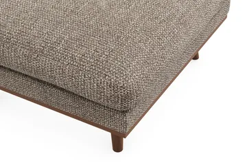 Copenhagen Premium Fotpall i Chenille - Brun - Möbler - Vardagsrum - Stolar & sittmöbler - Pallar - Fotpall