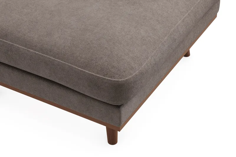 Copenhagen Premium Fotpall i Chenille - Brun - Möbler - Vardagsrum - Stolar & sittmöbler - Pallar - Fotpall