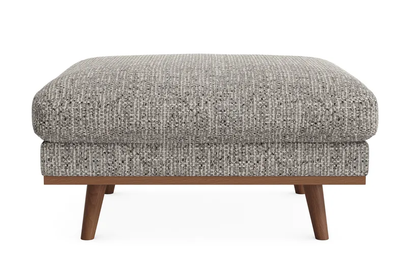 Copenhagen Premium Fotpall i Chenille - Grey - M öbler - Vardagsrum - Stolar & sittmöbler - Pallar - Fotpall