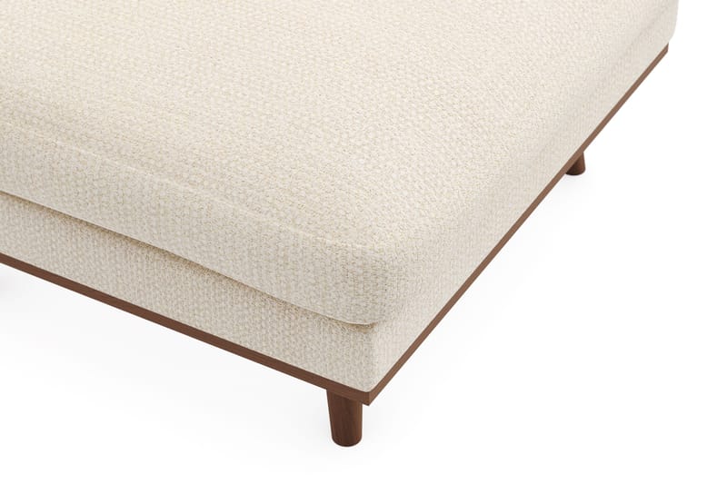 Copenhagen Premium Fotpall i Chenille - Ljusbeige - Möbler - Vardagsrum - Stolar & sittmöbler - Pallar - Fotpall