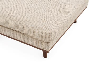 Copenhagen Premium Fotpall i Chenille - Beige - Möbler - Vardagsrum - Stolar & sittmöbler - Pallar - Fotpall