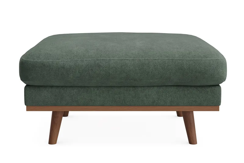 Copenhagen Premium Fotpall i Chenille - Grön - Möbler - Vardagsrum - Stolar & sittmöbler - Pallar - Fotpall