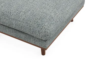 Copenhagen Premium Fotpall i Chenille - Grå/Blå - Möbler - Vardagsrum - Stolar & sittmöbler - Pallar - Fotpall