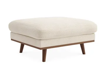 Copenhagen Premium Fotpall i Chenille - Ljusbeige - Möbler - Vardagsrum - Stolar & sittmöbler - Pallar - Fotpall