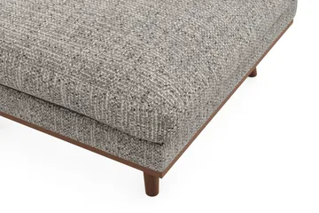 Copenhagen Premium Fotpall i Chenille - Grey - Möbler - Vardagsrum - Stolar & sittmöbler - Pallar - Fotpall