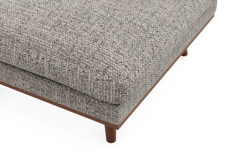 Copenhagen Premium Fotpall i Chenille - Grey - Möbler - Vardagsrum - Stolar & sittmöbler - Pallar - Fotpall