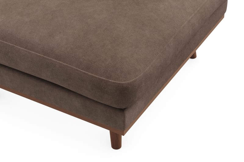 Copenhagen Premium Fotpall i Chenille - Mörkbrun - Möbler - Vardagsrum - Stolar & sittmöbler - Pallar - Fotpall