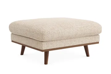 Copenhagen Premium Fotpall i Chenille - Beige - Möbler - Vardagsrum - Stolar & sittmöbler - Pallar - Fotpall