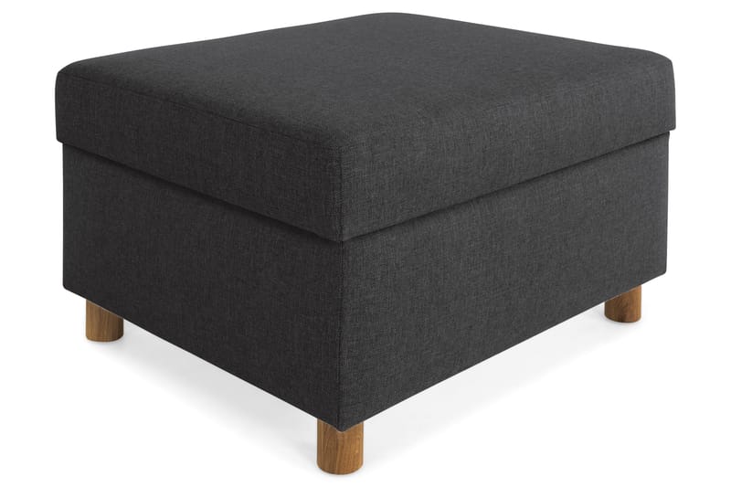 Crazy Fotpall med Förvaring 80x65, Antracit