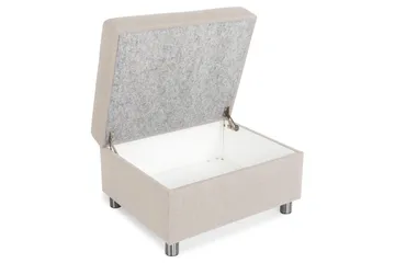 Crazy Fotpall med Förvaring 80x65 - Beige - Möbler - Vardagsrum - Stolar & sittmöbler - Pallar - Fotpall