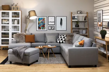 Crazy Fotpall med Förvaring 80x65 - Grå - Möbler - Vardagsrum - Stolar & sittmöbler - Pallar - Fotpall