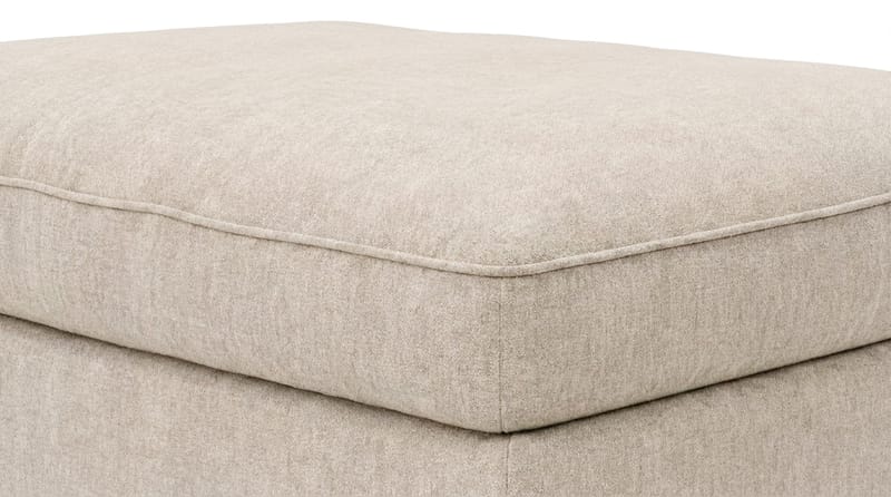 Dubai Fotpall i Tyg - Beige - Möbler - Vardagsrum - Stolar & sittmöbler - Pallar - Fotpall