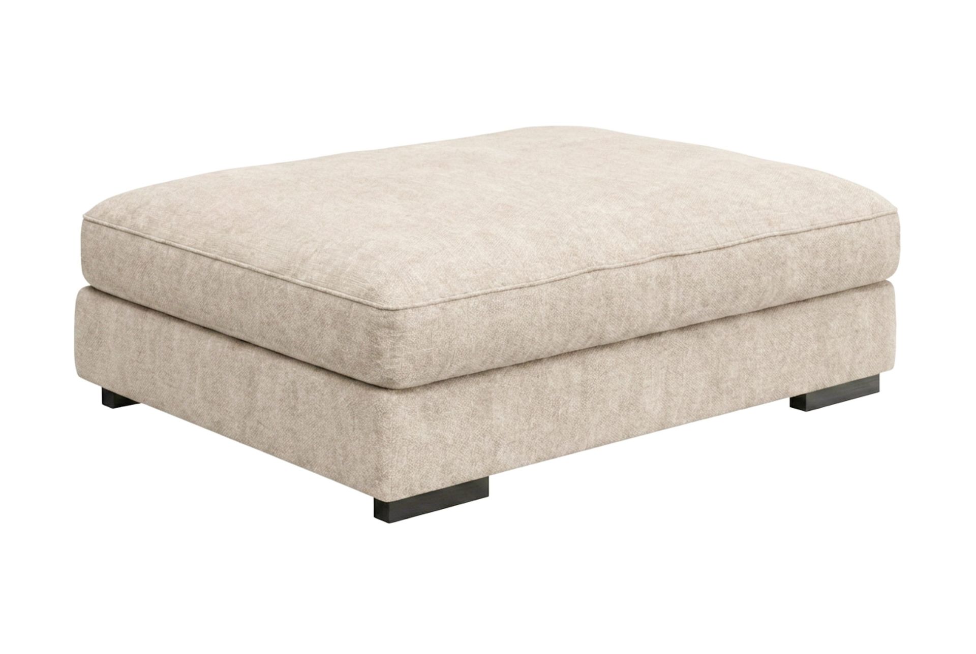 Dubai Fotpall i Tyg - Beige