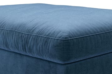 Dubai Rektangulär Fotpall 120x95 cm i Sammet - Blå - Möbler - Vardagsrum - Stolar & sittmöbler - Pallar - Fotpall