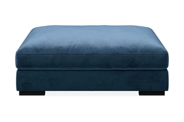 Dubai Rektangulär Fotpall 120x95 cm i Sammet - Blå - Möbler - Vardagsrum - Stolar & sittmöbler - Pallar - Fotpall