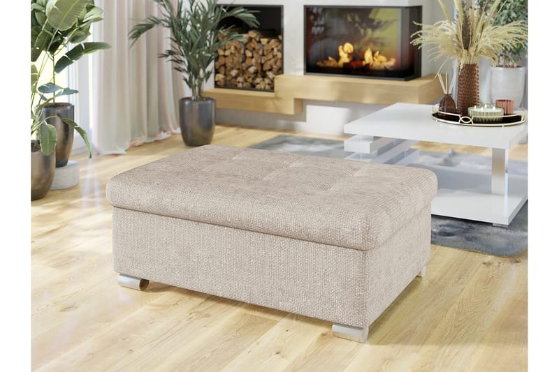 Dynir Fotpall 70 cm - Beige - Möbler - Vardagsrum - Stolar & sittmöbler - Pallar - Fotpall