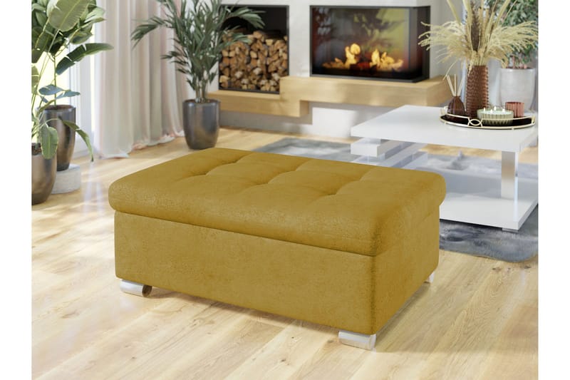 Dynir Fotpall 70 cm - Gul - Möbler - Vardagsrum - Stolar & sittmöbler - Pallar - Fotpall