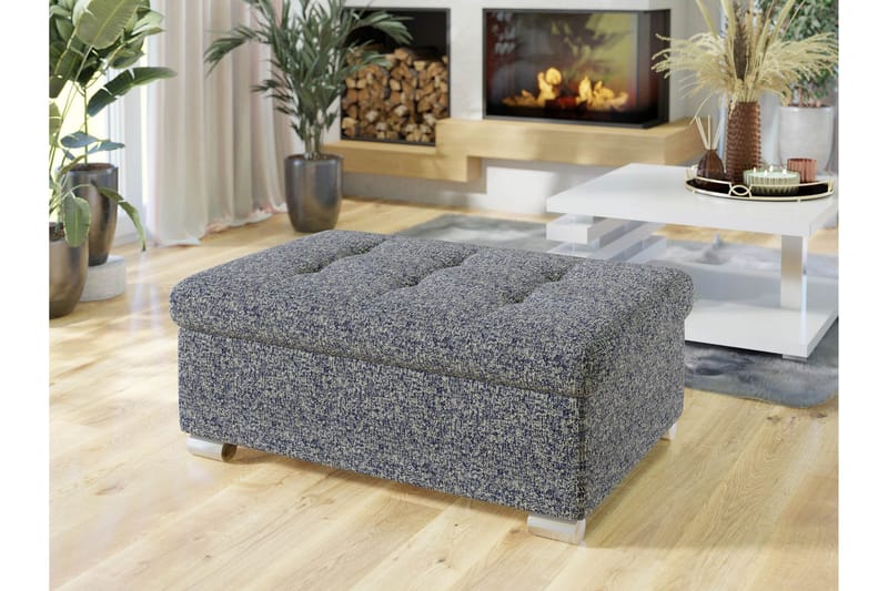 Dynir Fotpall 70 cm - Marinblå - Möbler - Vardagsrum - Stolar & sittmöbler - Pallar - Fotpall