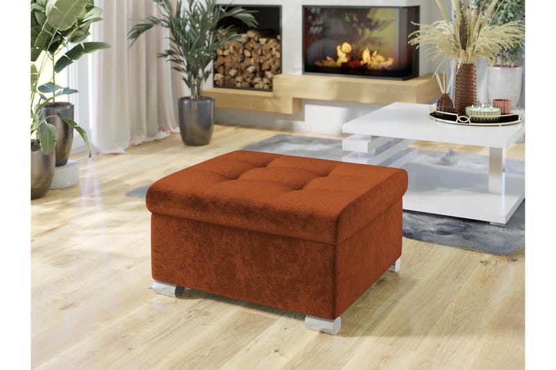Dynir Fotpall 70 cm - Orange - Möbler - Vardagsrum - Stolar & sittmöbler - Pallar - Fotpall
