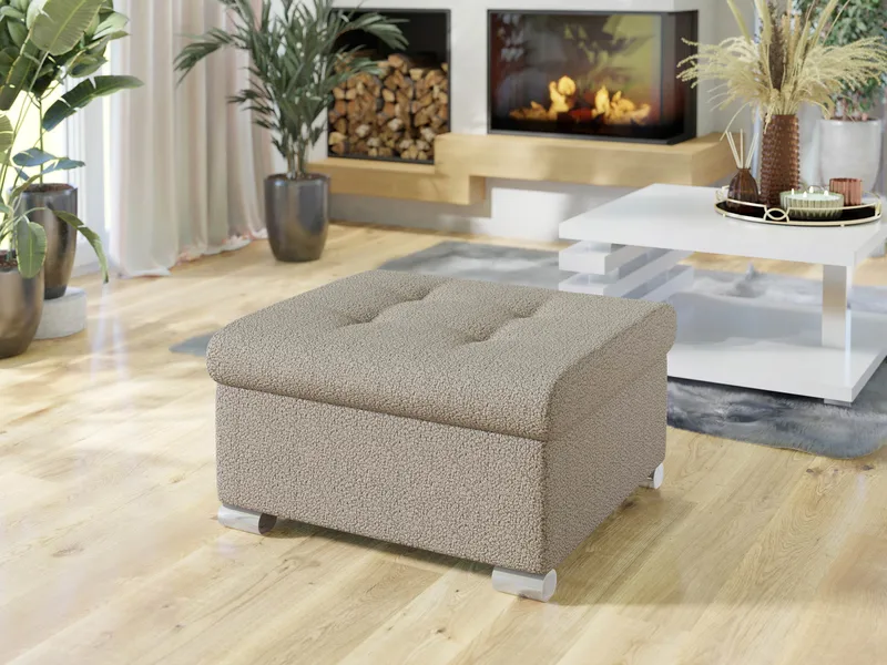 Dynir Fotpall 96 cm - Beige - Möbler - Vardagsrum - Stolar & sittmöbler - Pallar - Fotpall