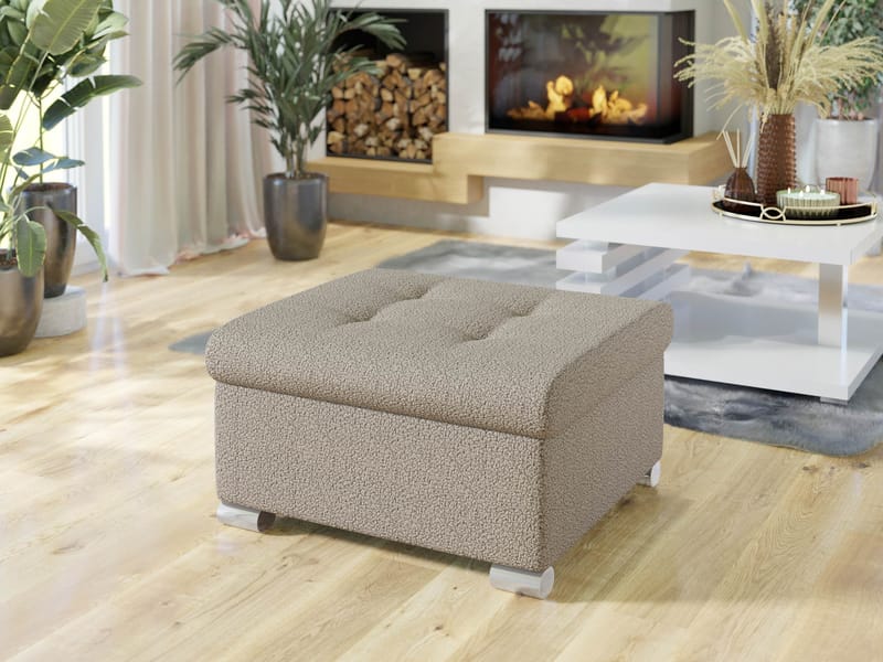 Dynir Fotpall 96 cm - Beige - Möbler - Vardagsrum - Stolar & sittmöbler - Pallar - Fotpall