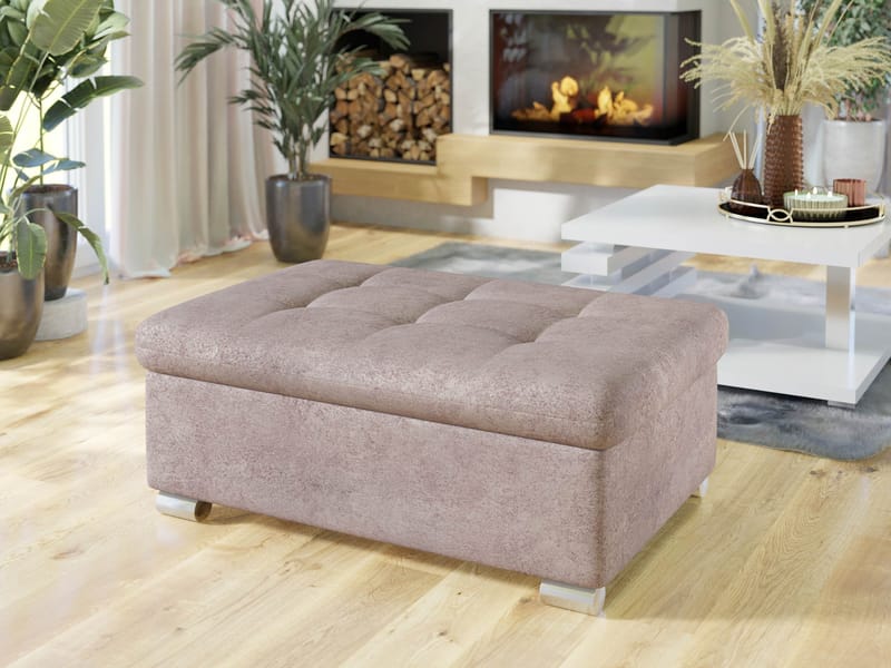 Dynir Fotpall 96 cm - Rosa - Möbler - Vardagsrum - Stolar & sittmöbler - Pallar - Fotpall