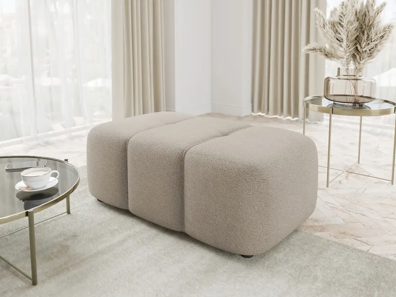 Flo Fotpall 93 cm - Beige - Möbler - Vardagsrum - Stolar & sittmöbler - Pallar - Fotpall