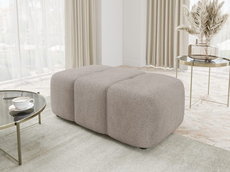 Flo Fotpall 93 cm - Beige - Möbler - Vardagsrum - Stolar & sittmöbler - Pallar - Fotpall