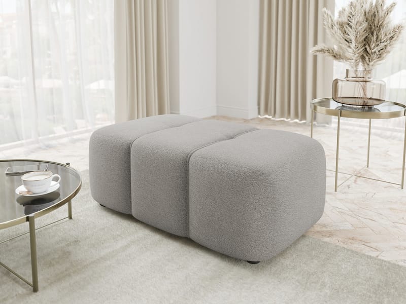 Flo Fotpall 93 cm - Grå - Möbler - Vardagsrum - Stolar & sittmöbler - Pallar - Fotpall