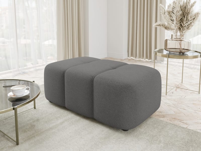 Flo Fotpall 93 cm - Grå - Möbler - Vardagsrum - Stolar & sittmöbler - Pallar - Fotpall