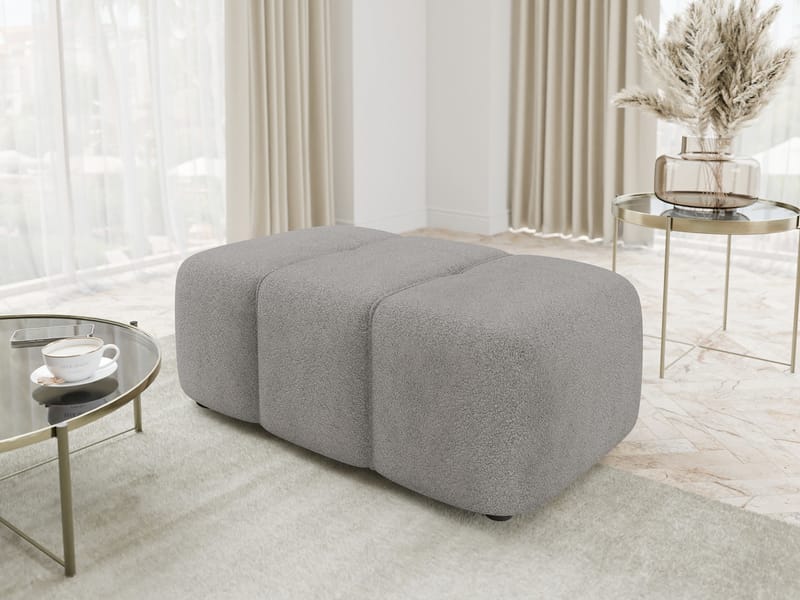 Flo Fotpall 93 cm - Grå - Möbler - Vardagsrum - Stolar & sittmöbler - Pallar - Fotpall