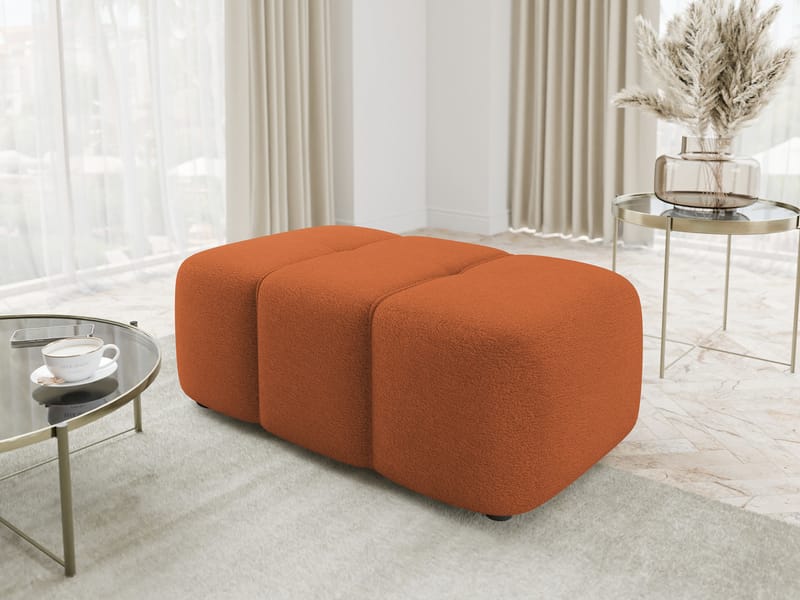 Flo Fotpall 93 cm - Orange - Möbler - Vardagsrum - Stolar & sittmöbler - Pallar - Fotpall