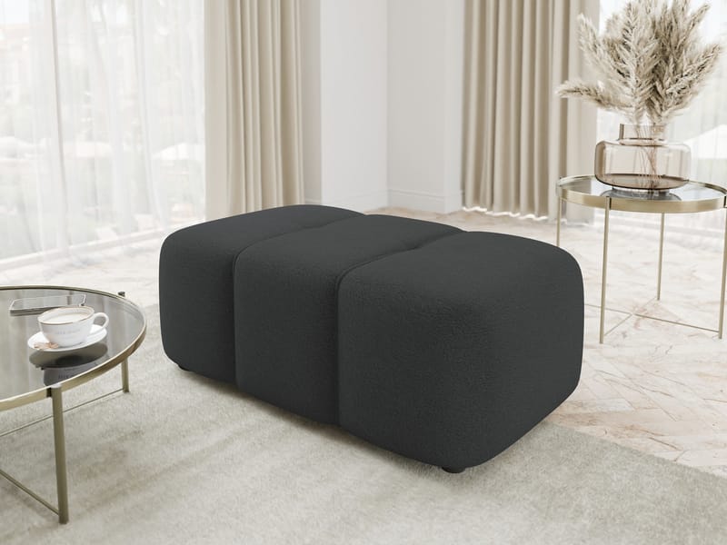 Flo Fotpall 93 cm - Svart - Möbler - Vardagsrum - Stolar & sittmöbler - Pallar - Fotpall