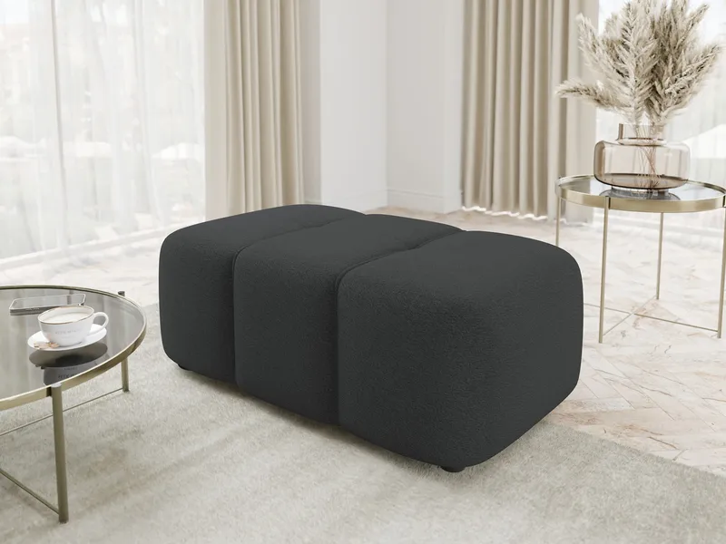 Flo Fotpall 93 cm - Svart - Möbler - Vardagsrum - Stolar & sittmöbler - Pallar - Fotpall